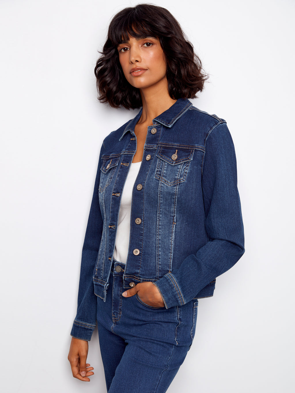 Stretch Denim Jacket
