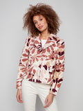 Floral Sherpa Fleece Short Jacket