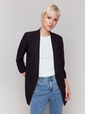 Crepe Open Front Blazer