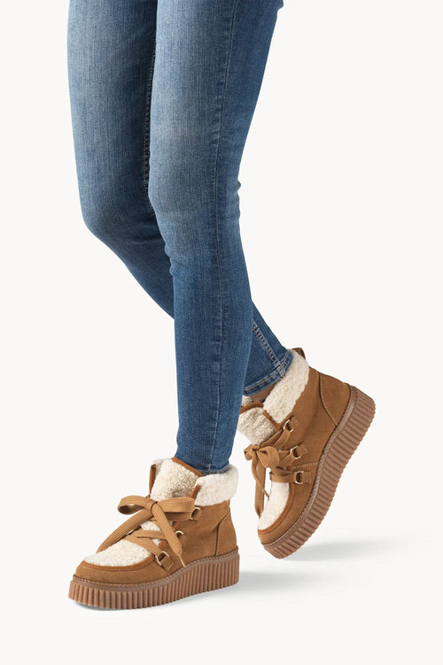 Calira Suede Teddy Winter Boots