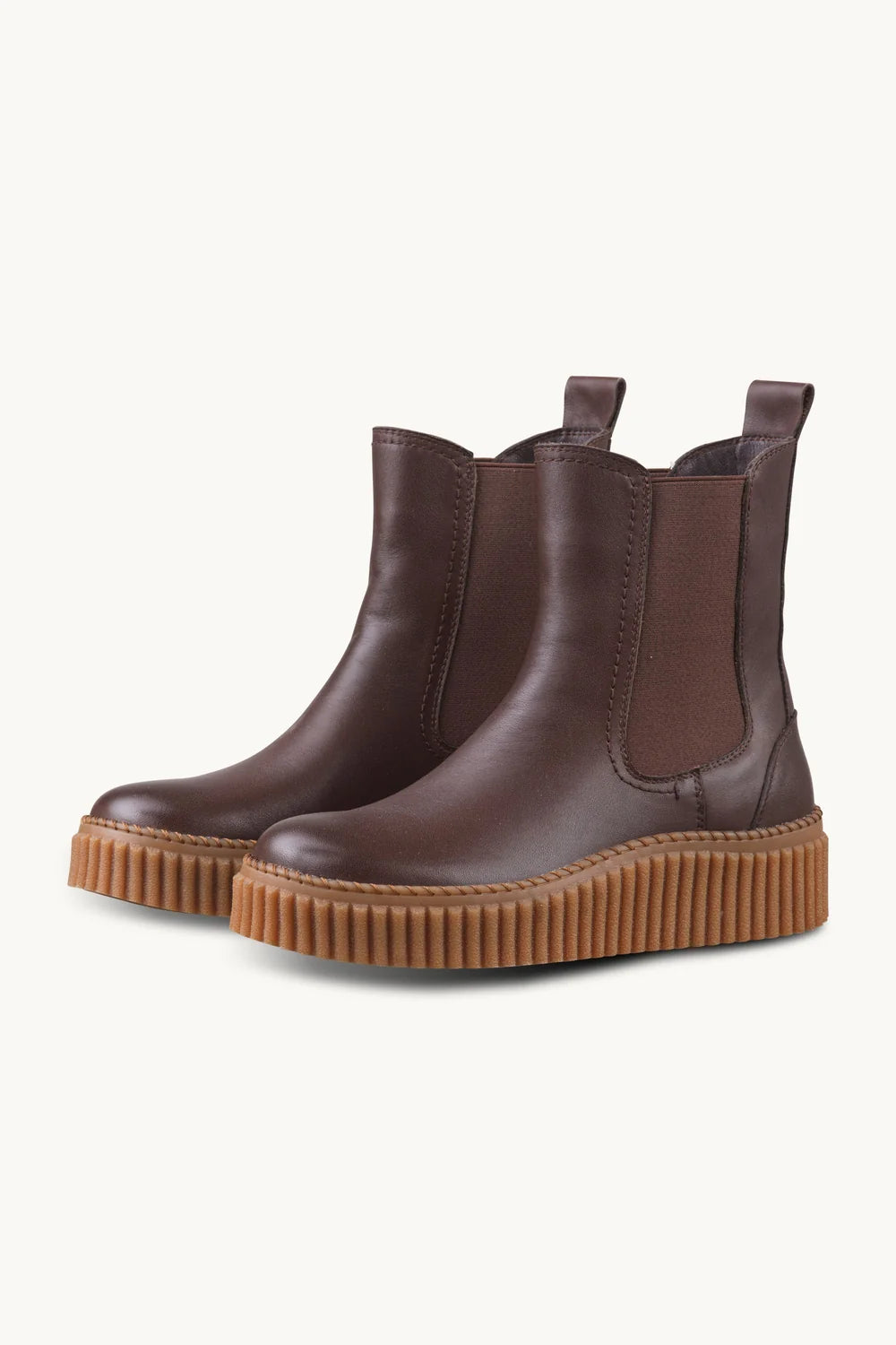 Leather Slip-On Chelsea Boots