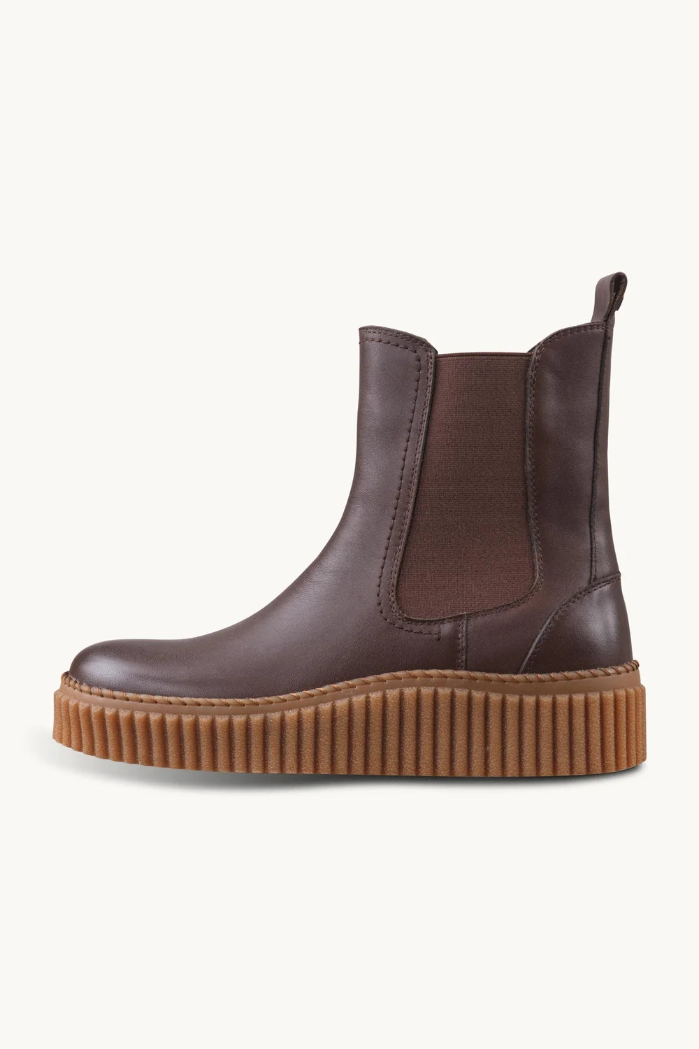 Leather Slip-On Chelsea Boots