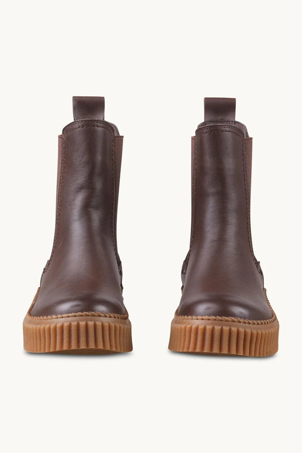 Leather Slip-On Chelsea Boots