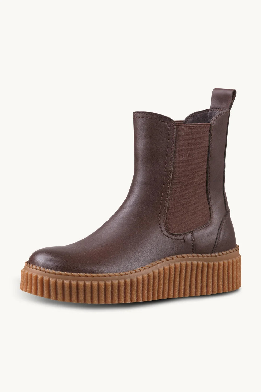 Leather Slip-On Chelsea Boots