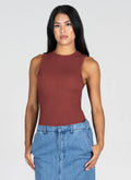 Seamless Textured Crew Neck Tank