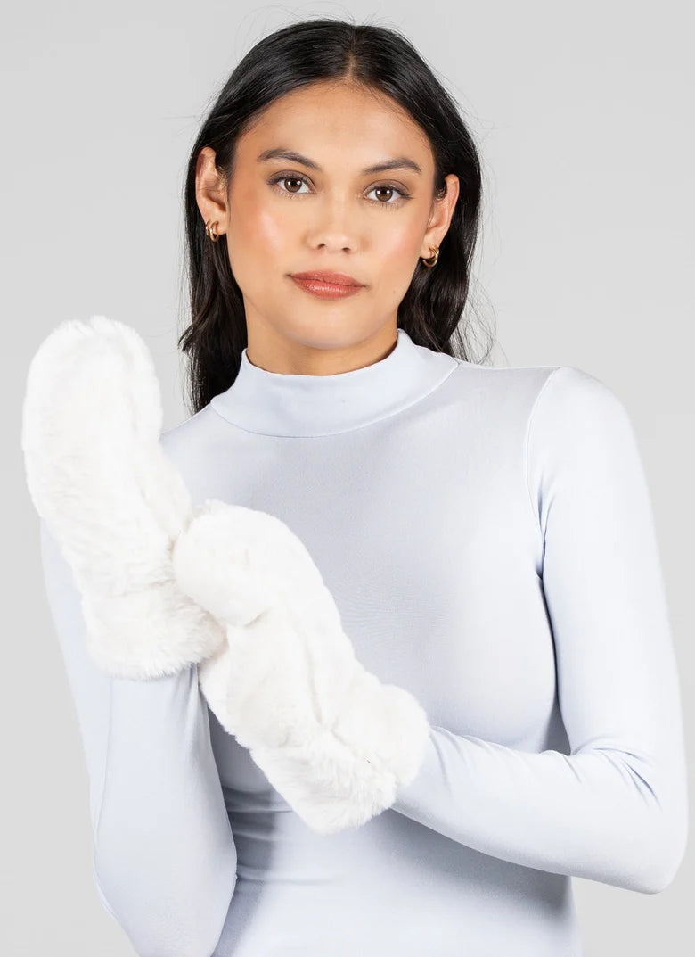 Faux Fur Mittens