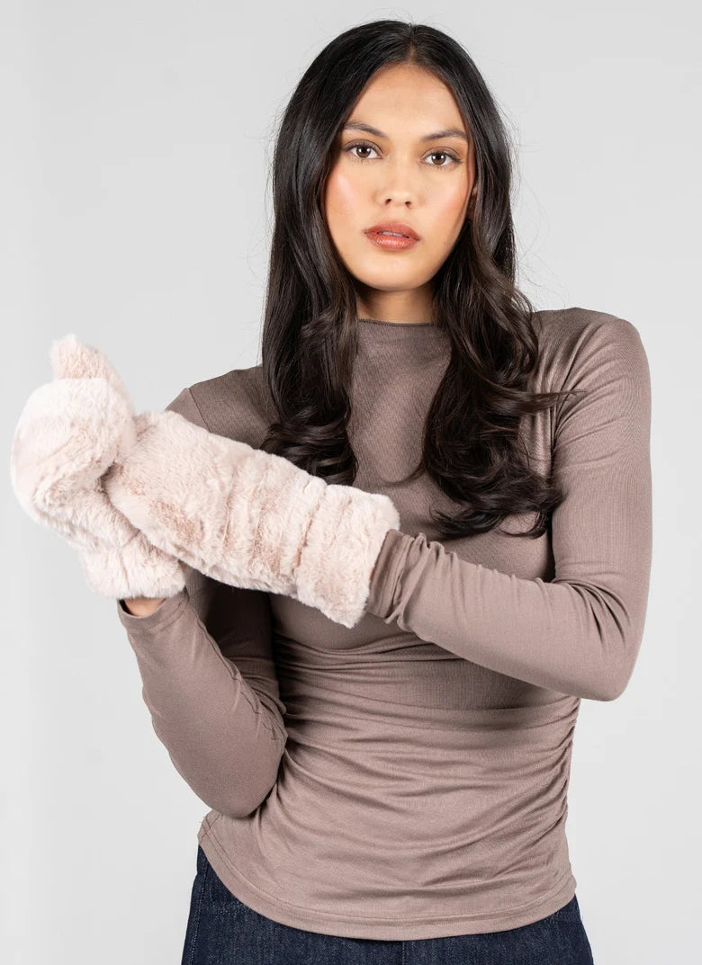 Faux Fur Mittens