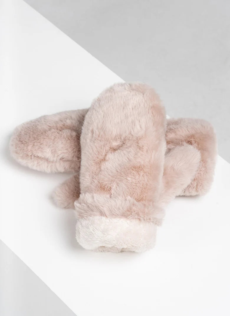 Faux Fur Mittens