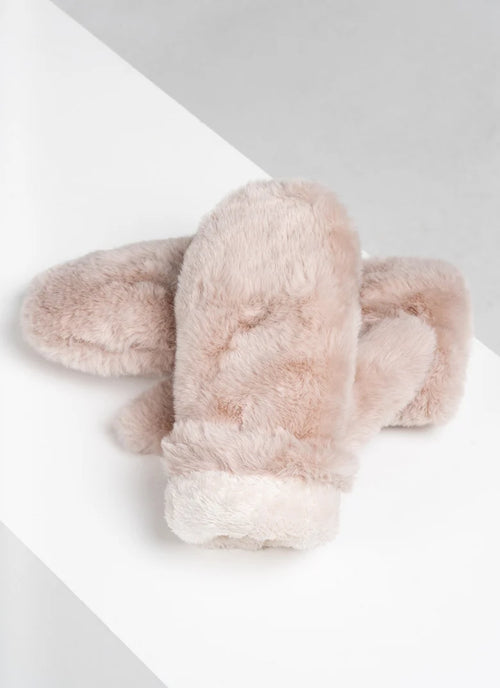 Faux Fur Mittens