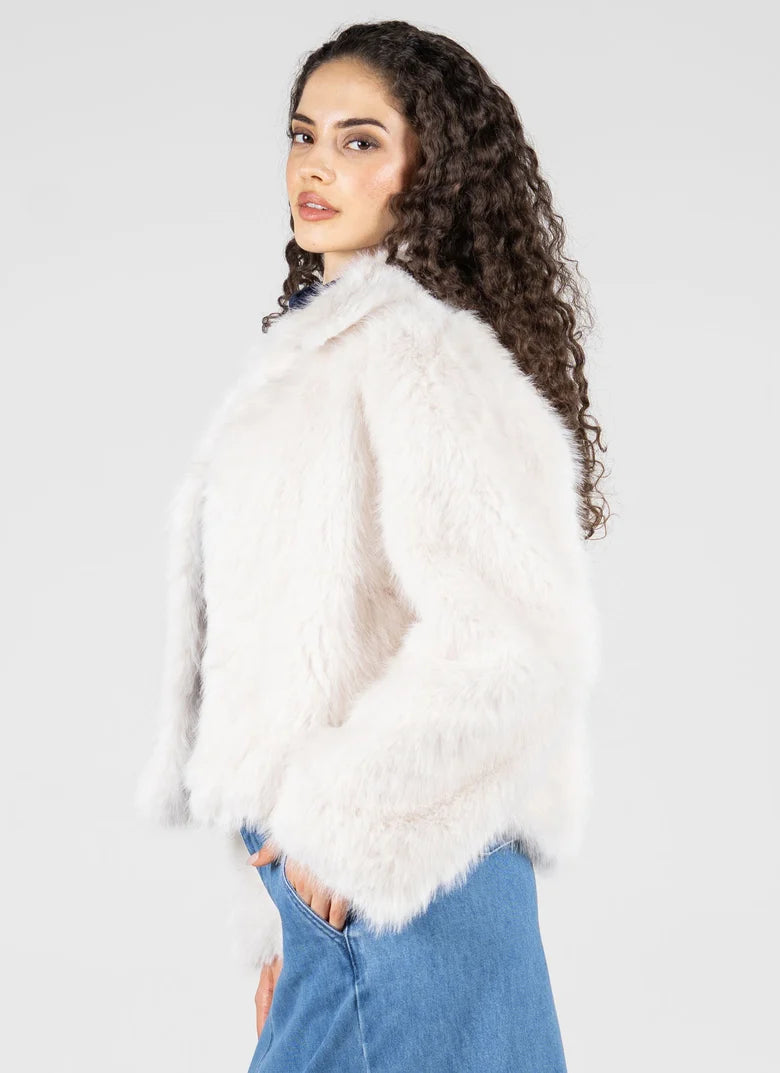 Faux Fur Crop Jacket