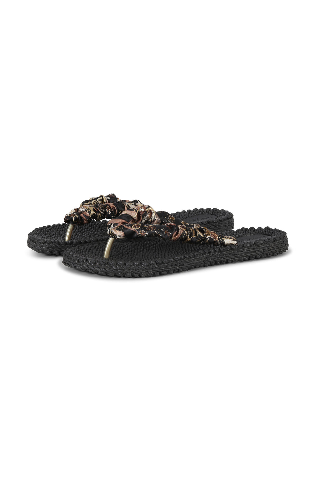 Cheerful Satin Strap Flip Flops