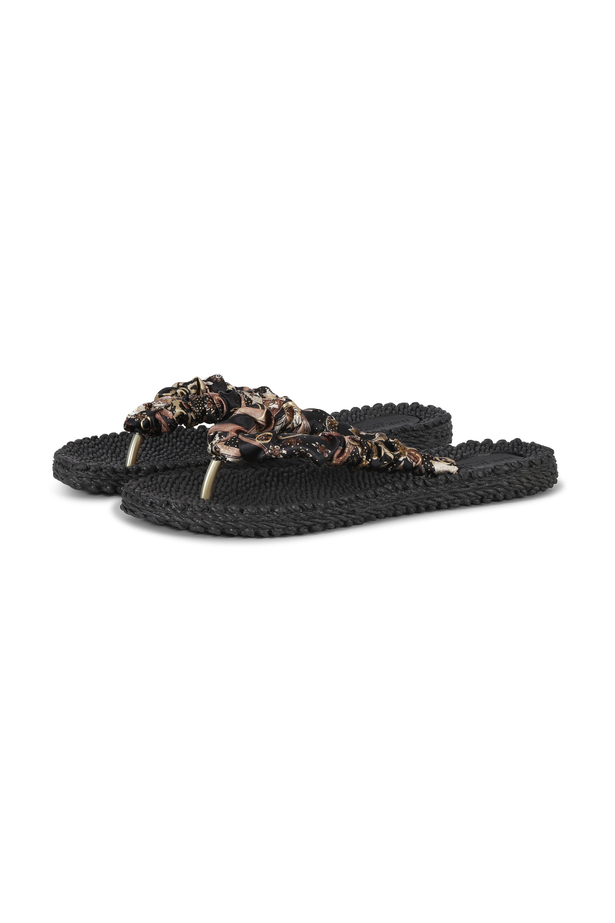 Cheerful Satin Strap Flip Flops