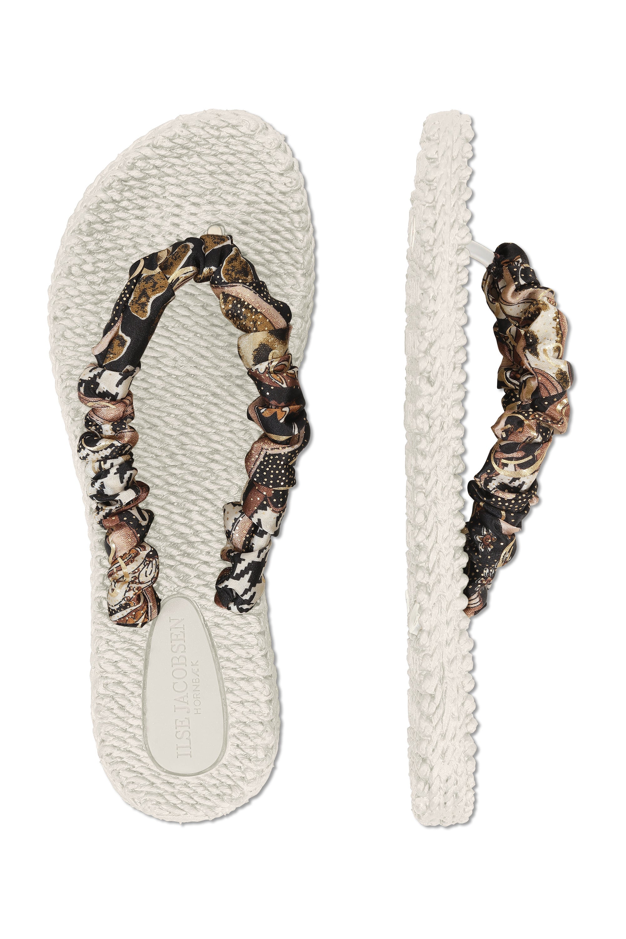 Cheerful Satin Strap Flip Flops