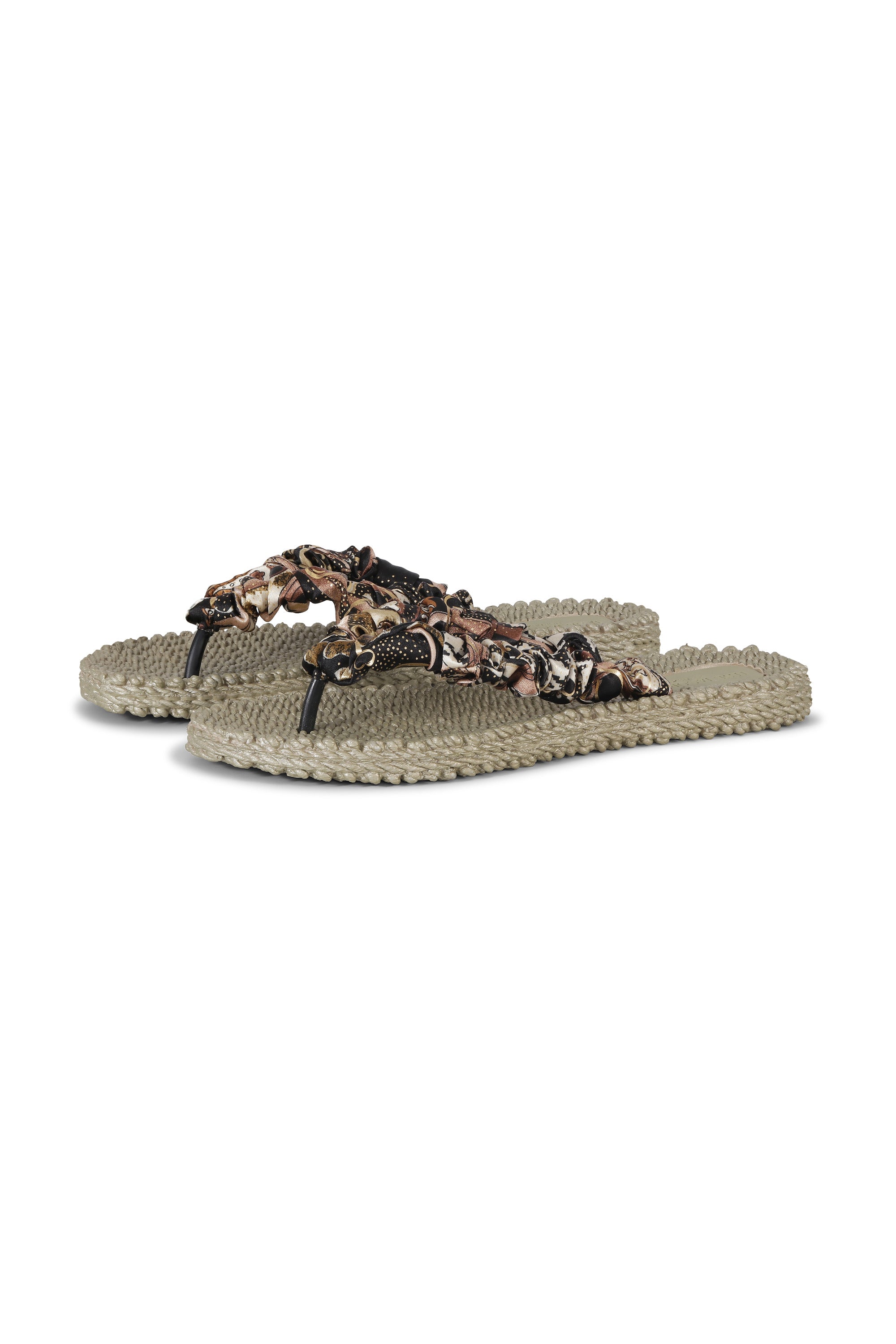 Cheerful Satin Strap Flip Flops