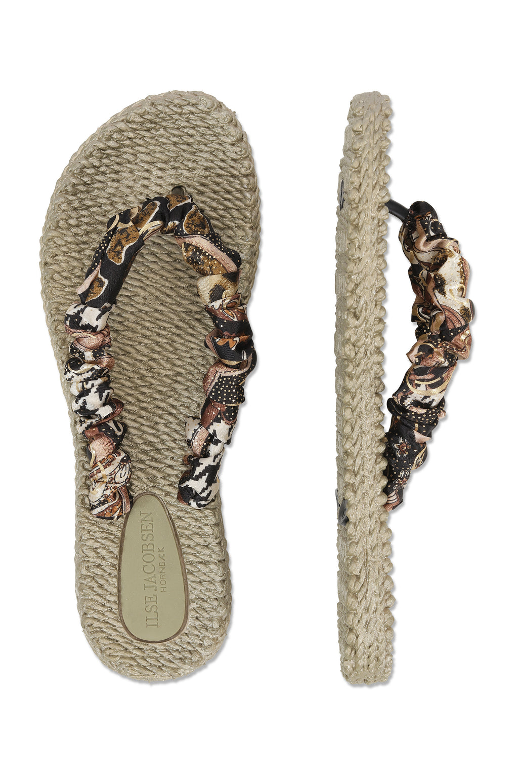 Cheerful Satin Strap Flip Flops