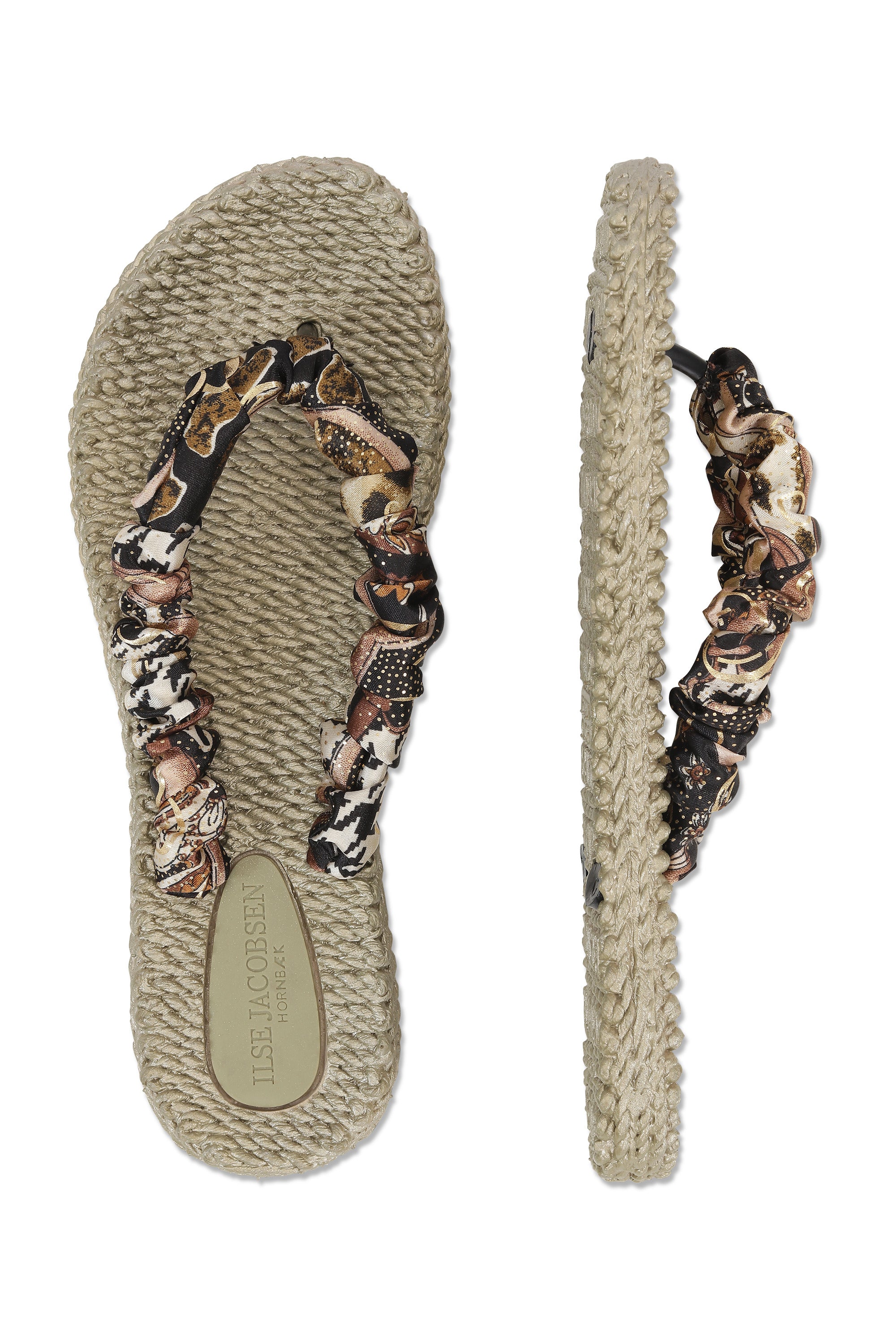 Cheerful Satin Strap Flip Flops