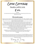 8 oz Candle Refill Kit