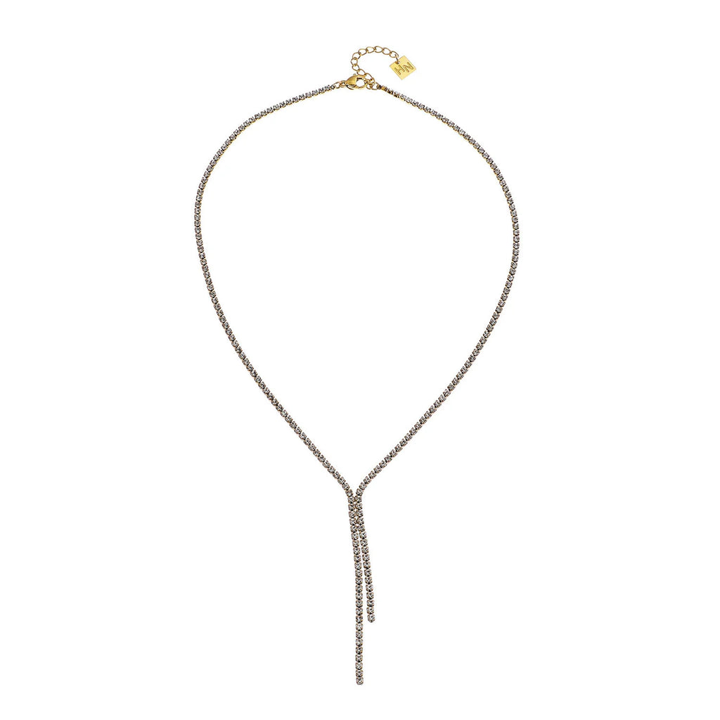 Diana Pavé Zirconia String Chain Necklace