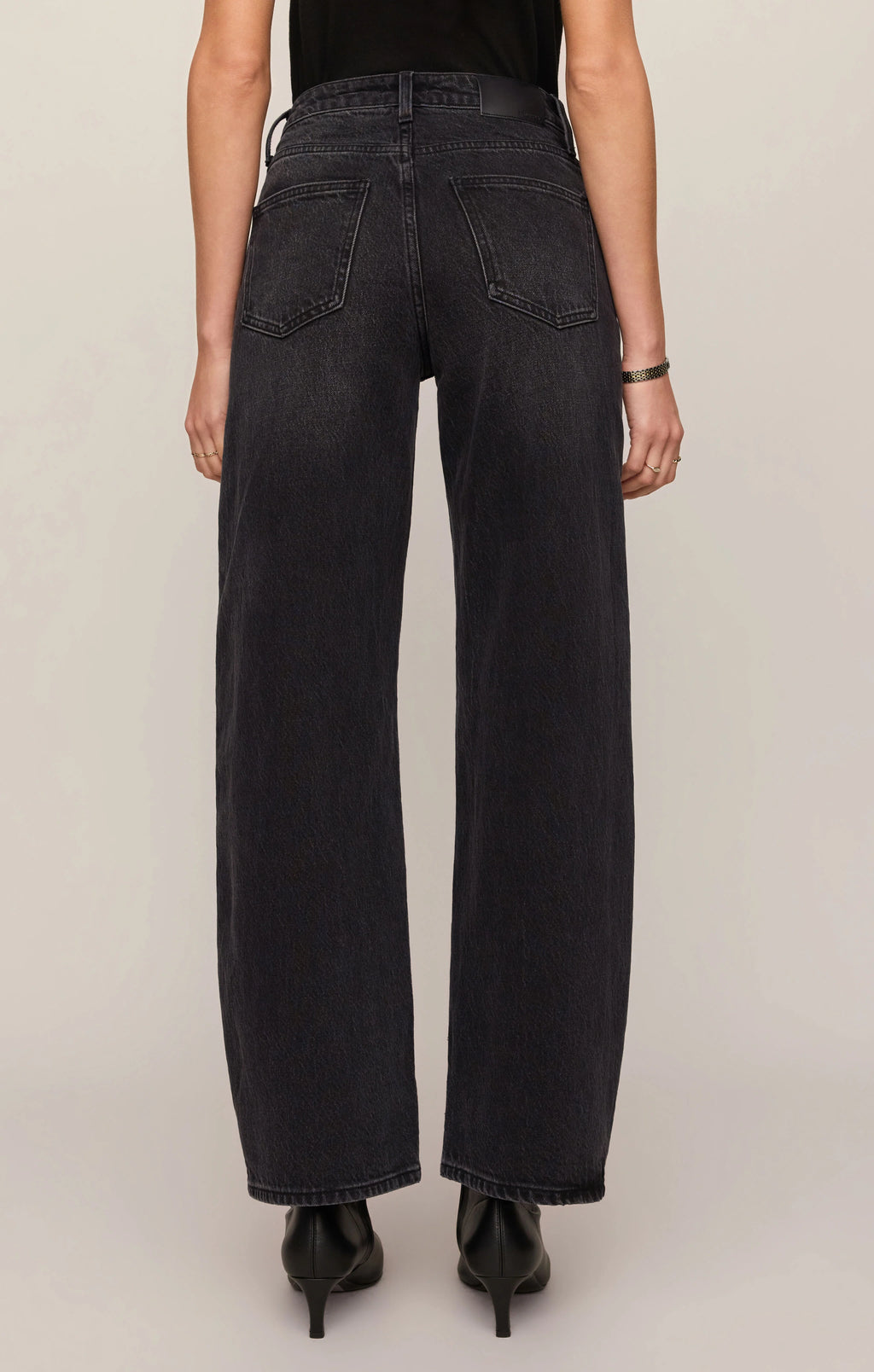 The Show Off High-Rise Bowed Denim