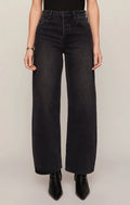 The Show Off High-Rise Bowed Denim