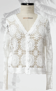 Crochet Floral Light Cardigan