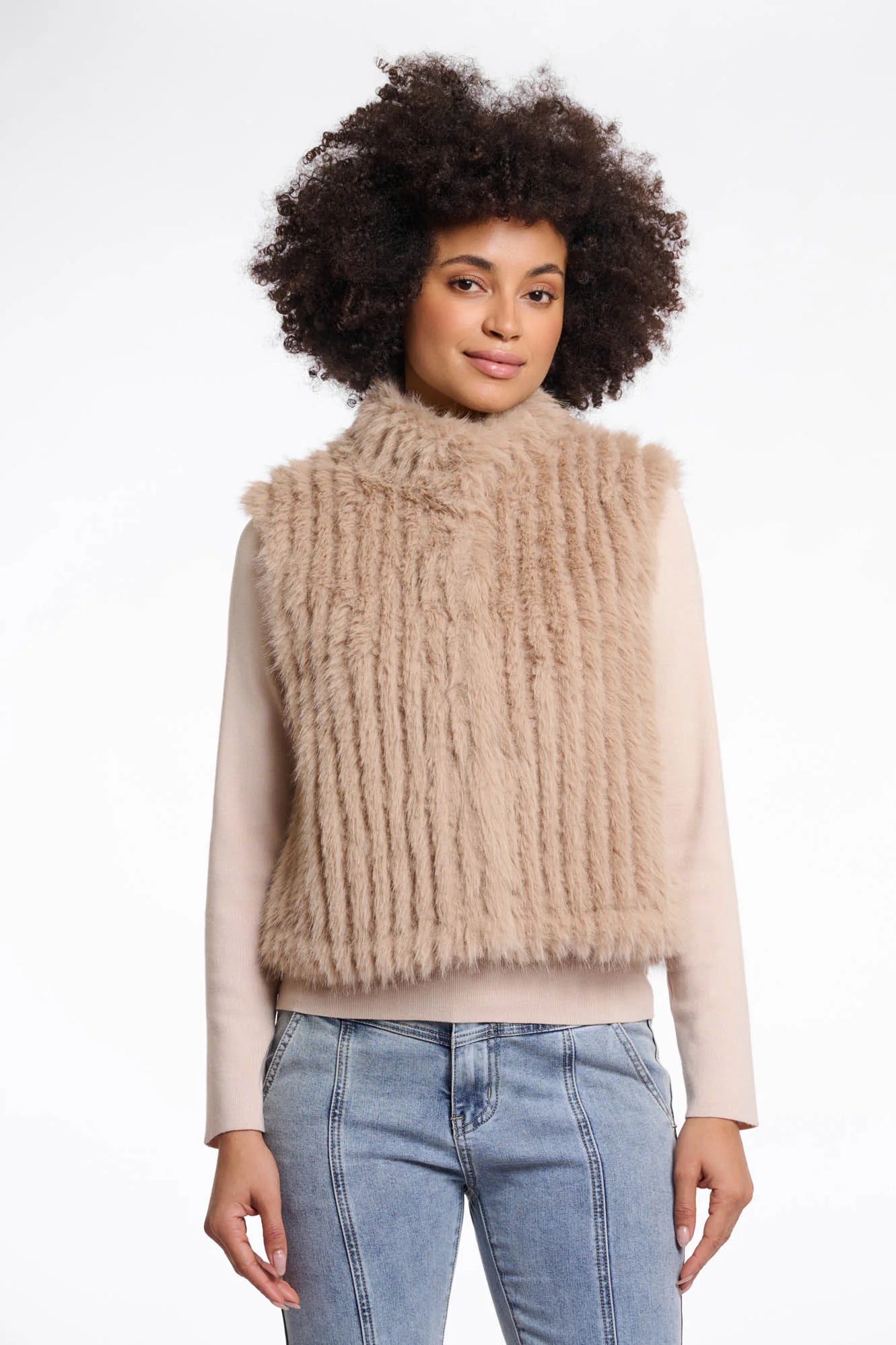 Dava Faux Fur Vest