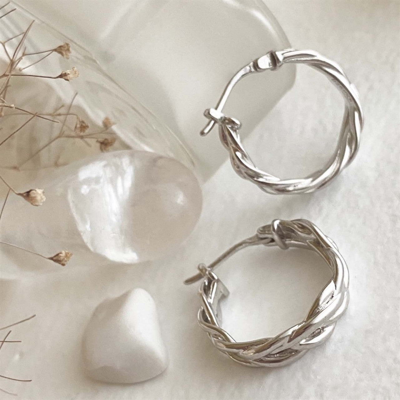 Balzac Braided Hoop Earrings