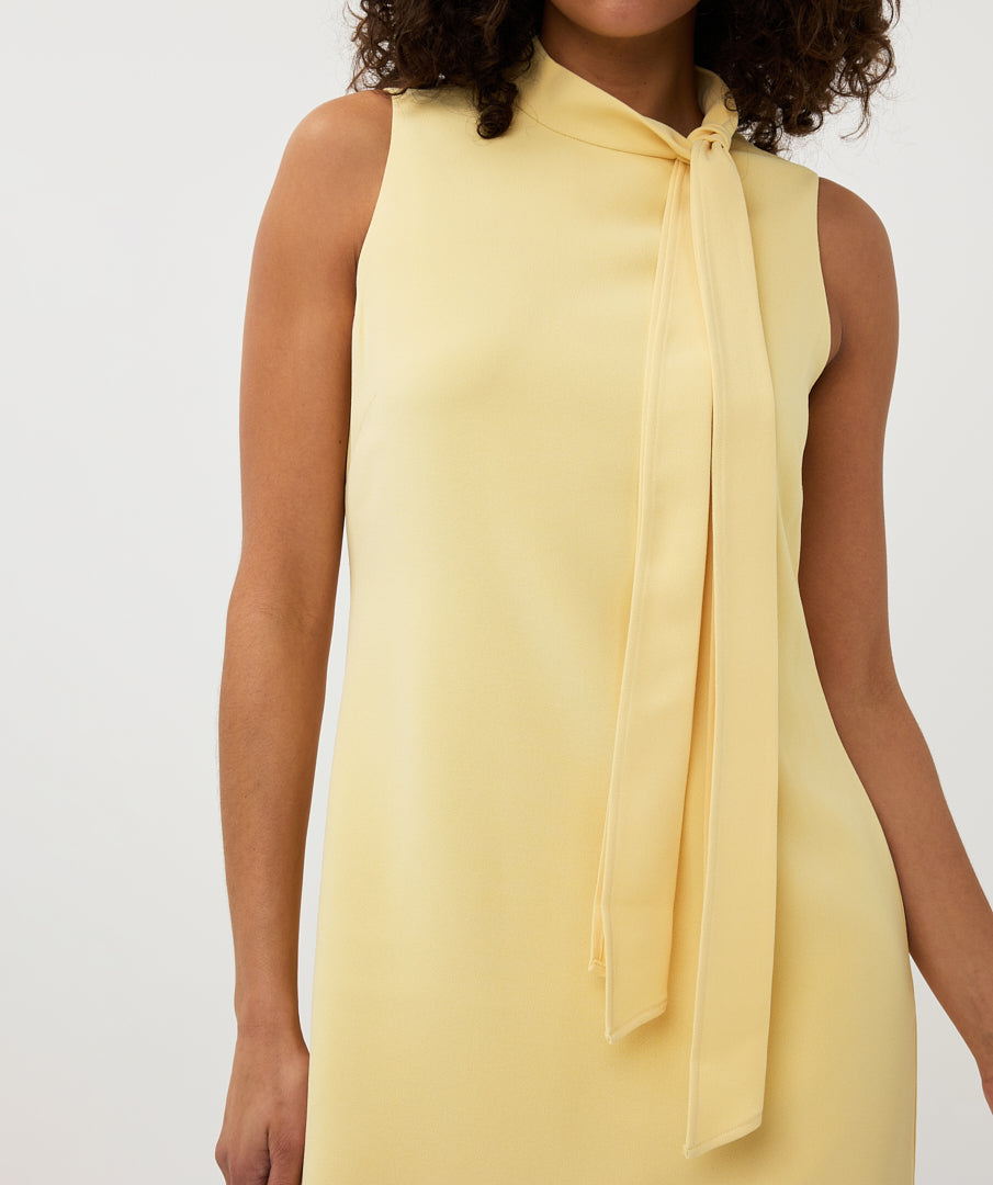 Sleeveless Bow Detail Mini Dress