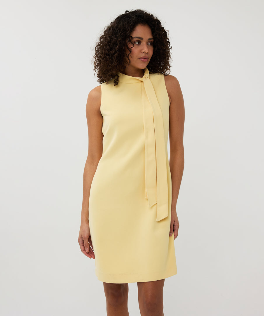 Sleeveless Bow Detail Mini Dress