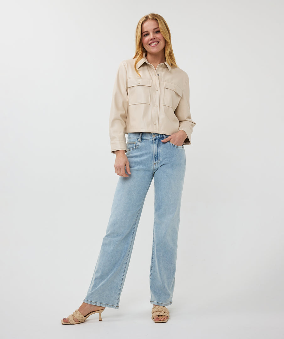 Soft Vegan Leather Jacket
