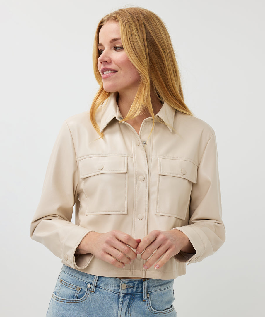 Soft Vegan Leather Jacket