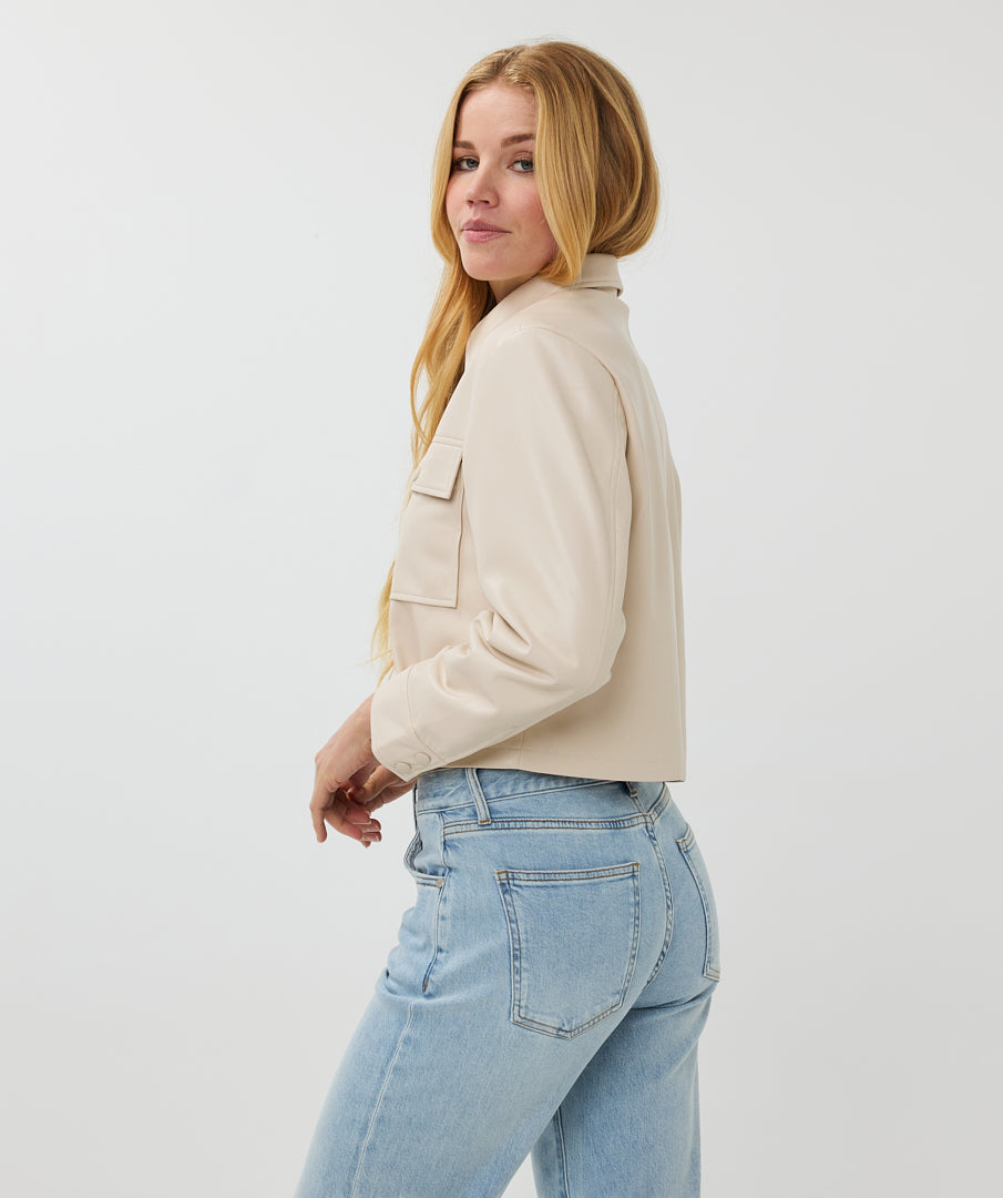Soft Vegan Leather Jacket