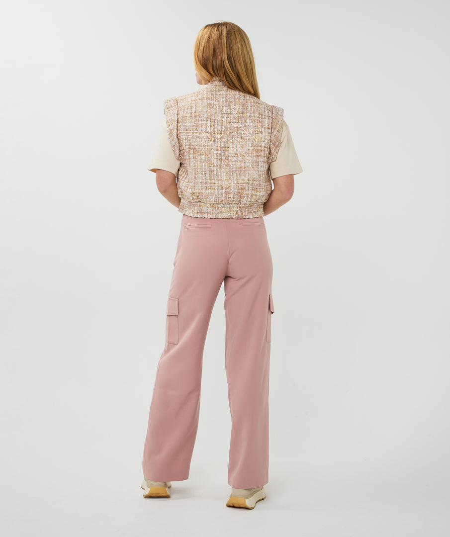 Tweed Button-Up Vest