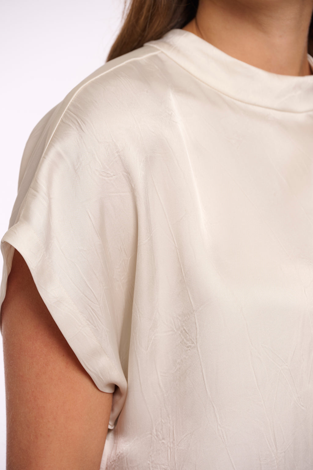 Esai Short Sleeve High Neck Top