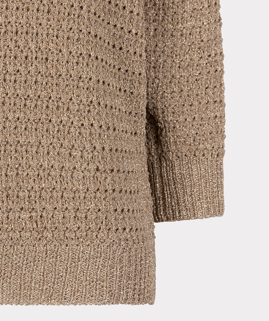 Oversized Lurex Shimmer Sweater