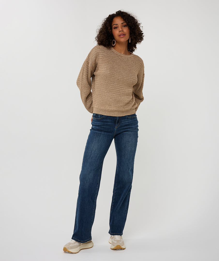 Oversized Lurex Shimmer Sweater