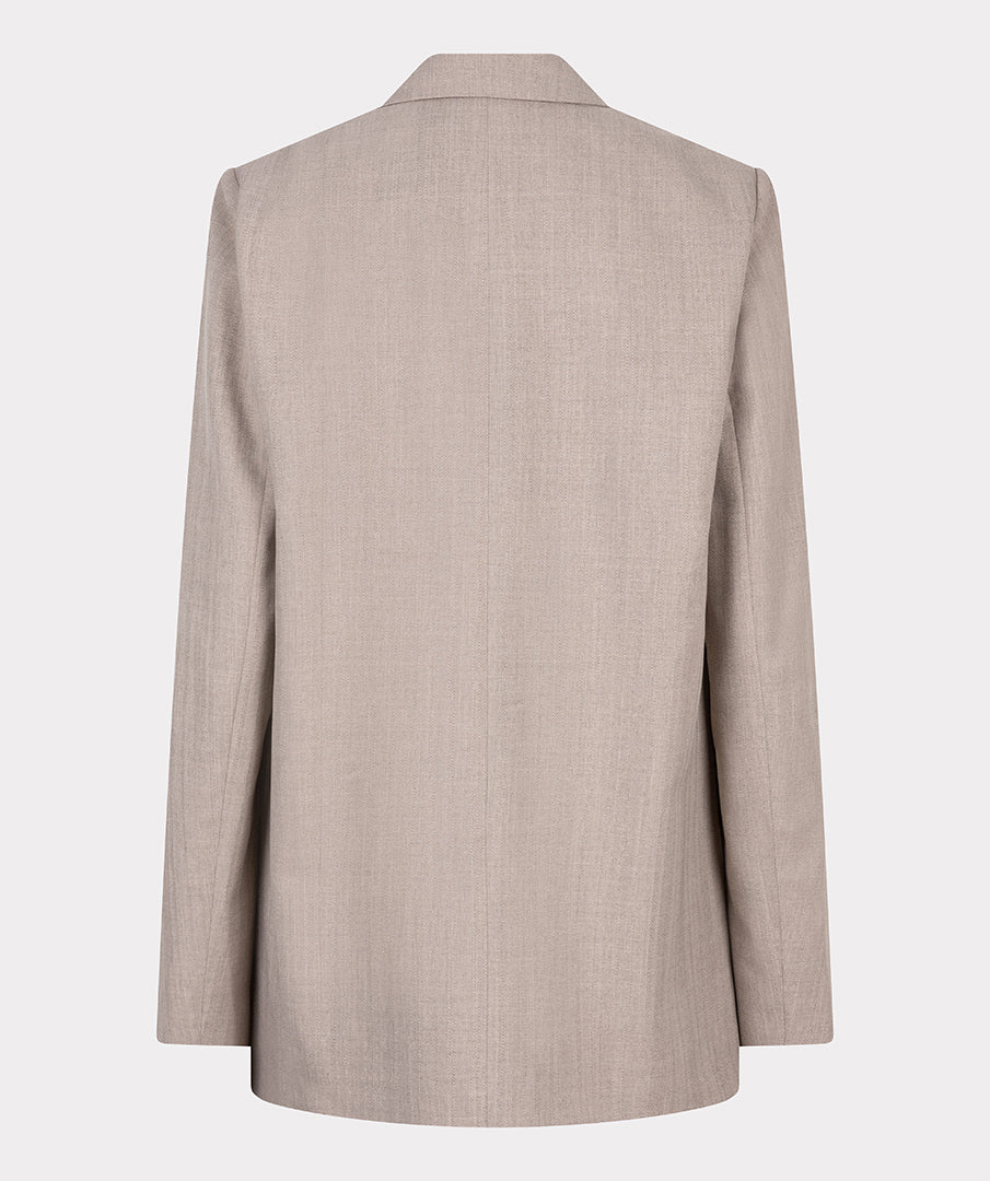 Mélange Double-Breasted Blazer