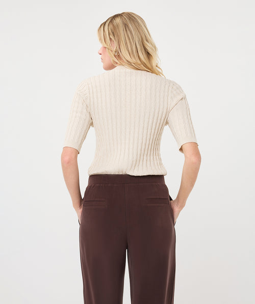 Ribbed Short Sleeve Top