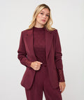 Ruched 3/4 Sleeve Blazer