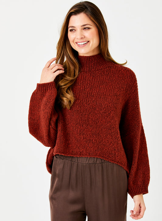 FABIAN HIGH NECK OVERSIZE KNIT