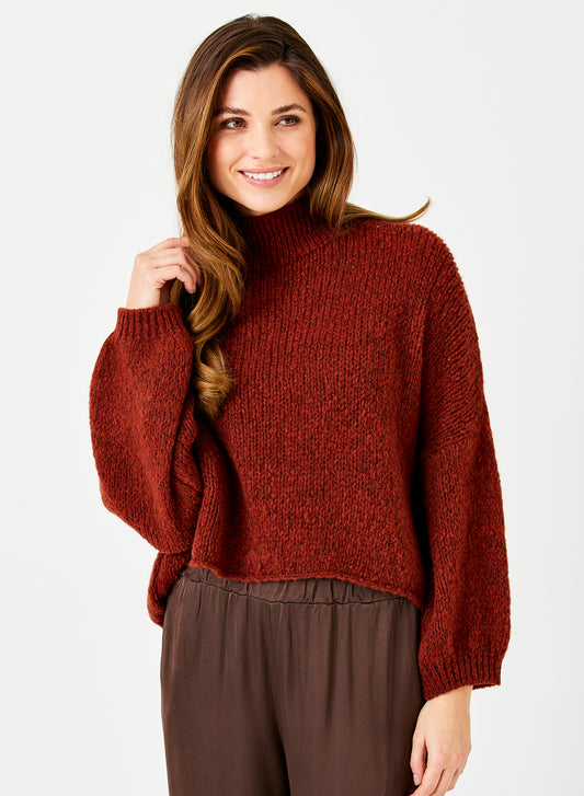 FABIAN HIGH NECK OVERSIZE KNIT