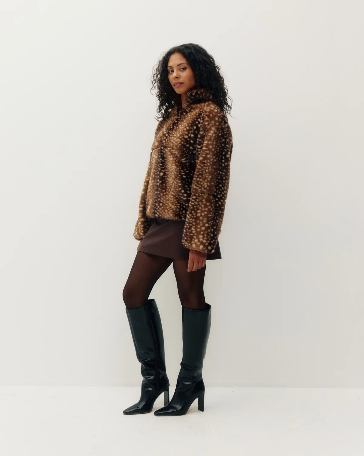 Tachette Faux-Fur Zip Up