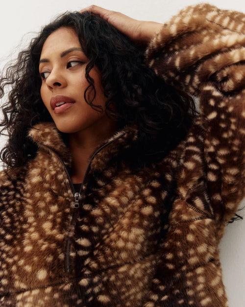 Tachette Faux-Fur Zip Up