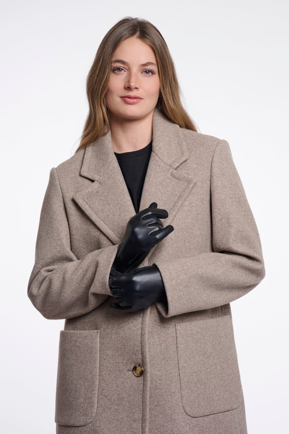 Fidelia Mixed Material Gloves