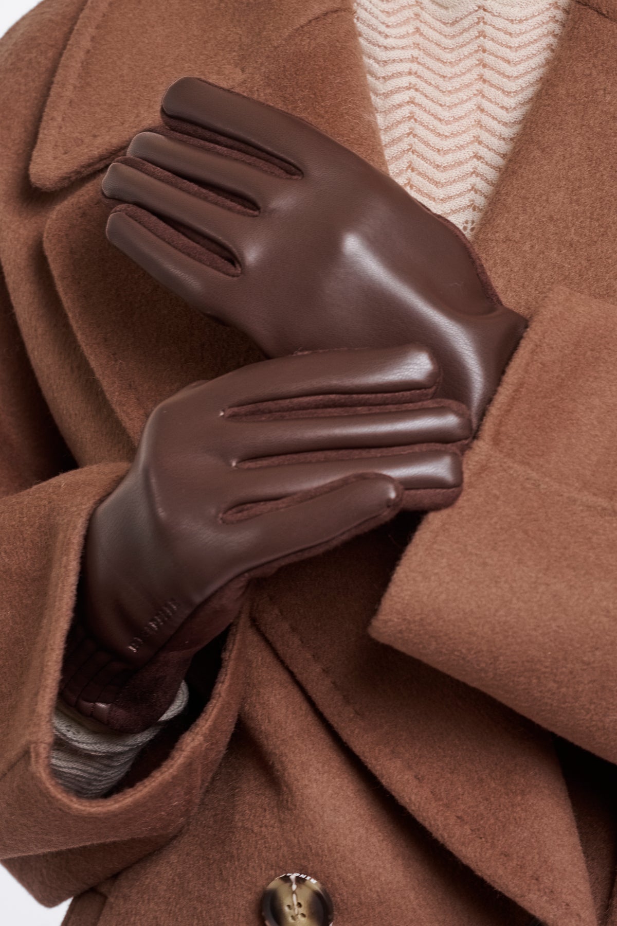 Fidelia Mixed Material Gloves