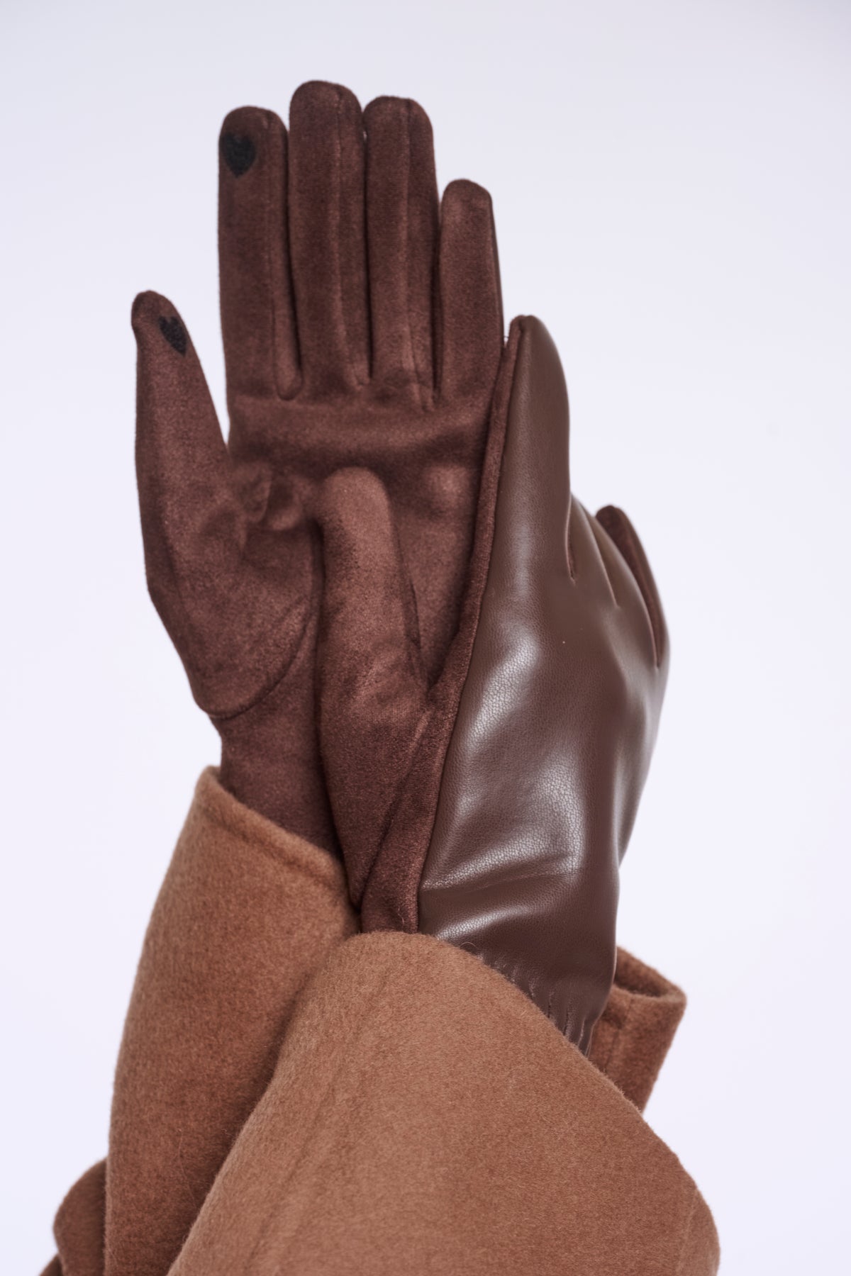 Fidelia Mixed Material Gloves