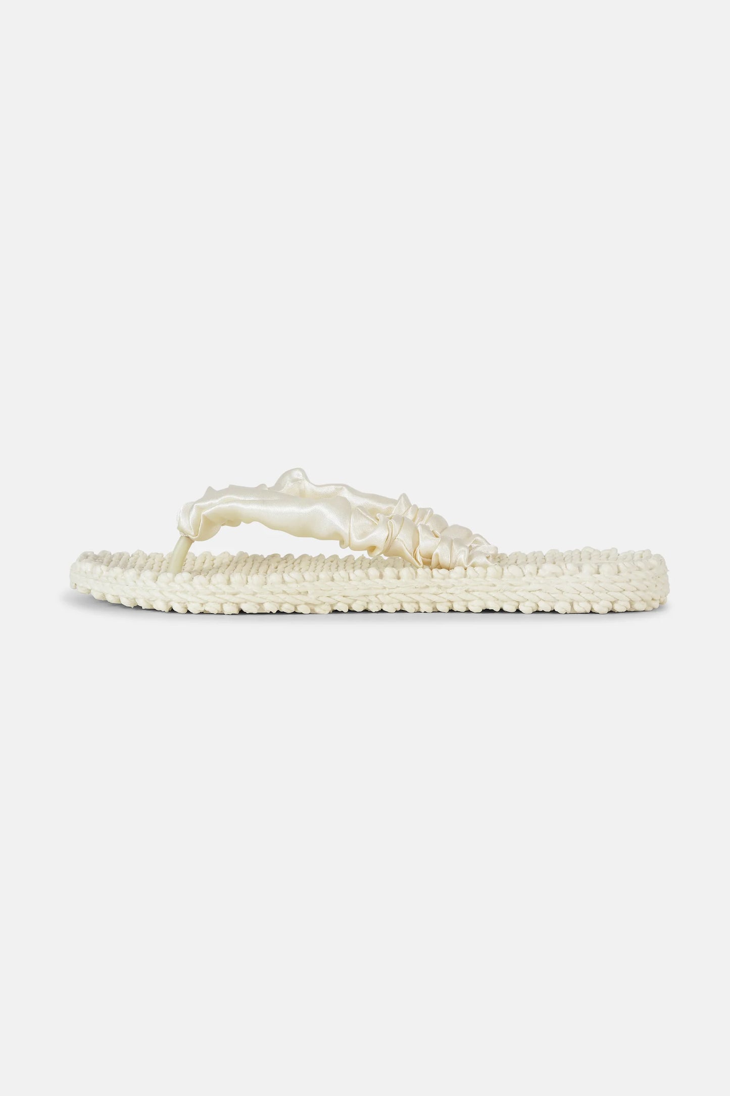 Cheerful Satin Strap Flip Flops