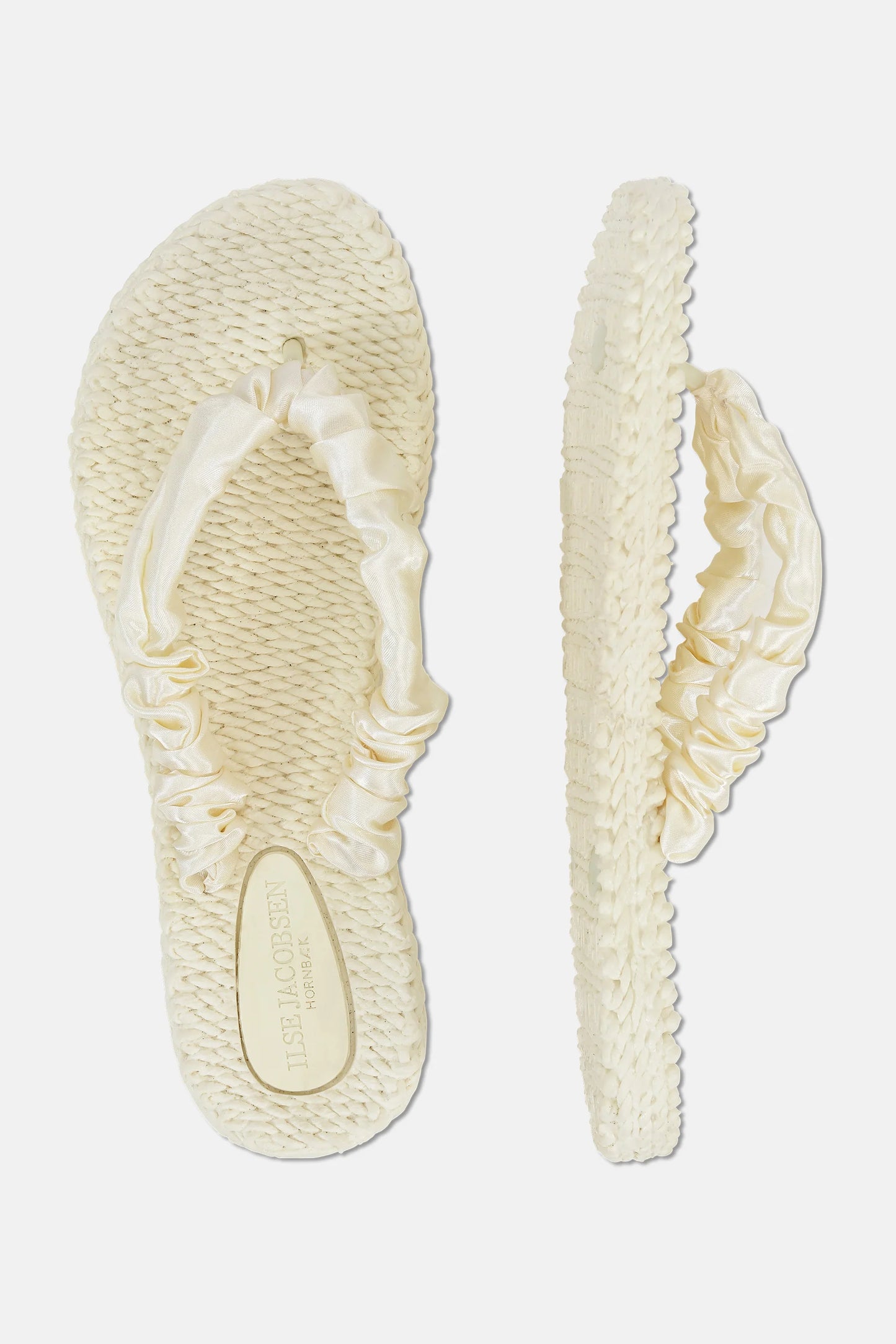 Cheerful Satin Strap Flip Flops