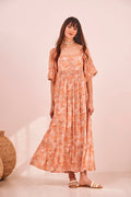 Seashell Print Maxi Dress