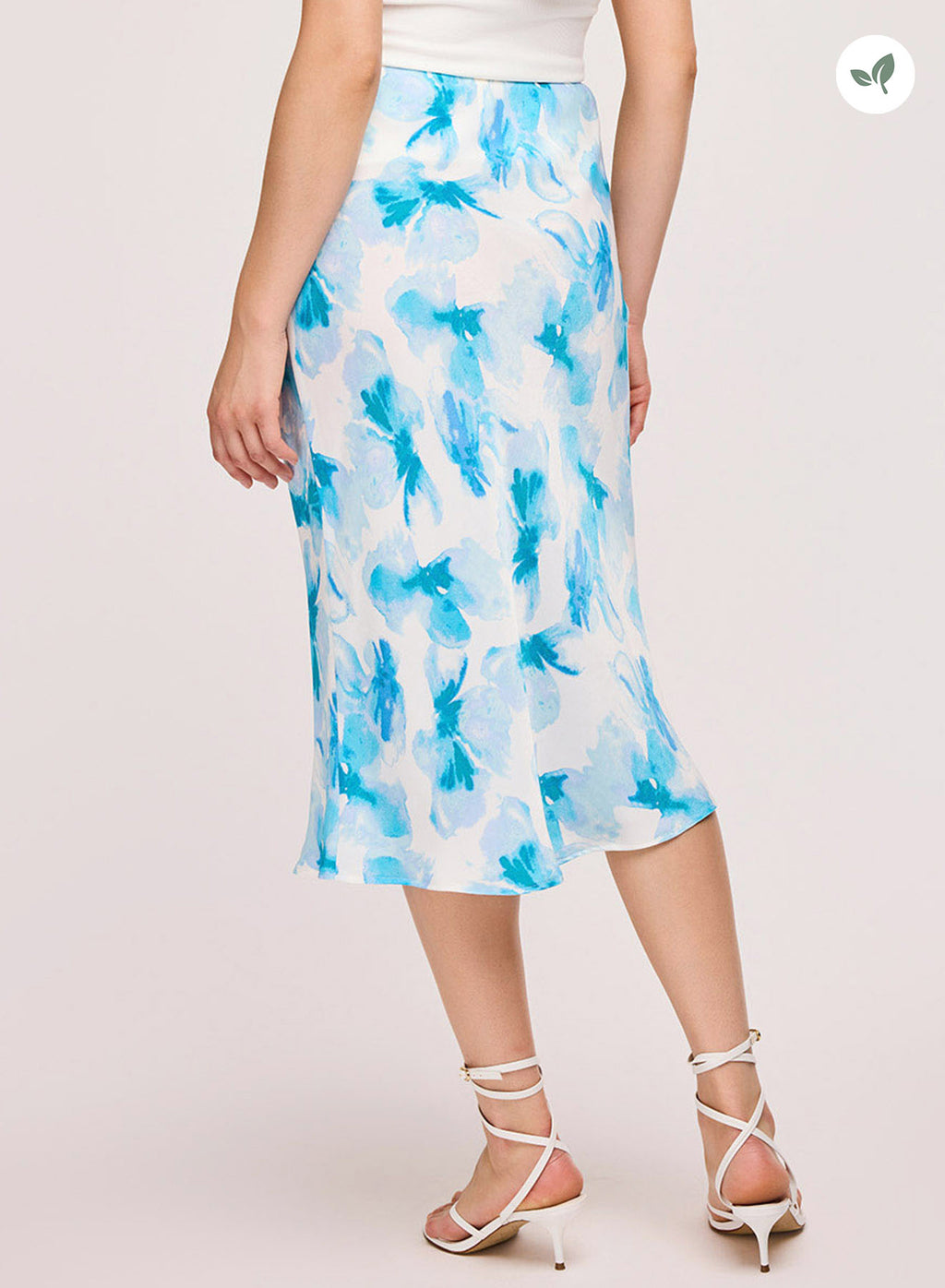 Tatiana Satin Midi Skirt